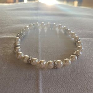 Nadri Pearl and Stone Bracelet and Earrings